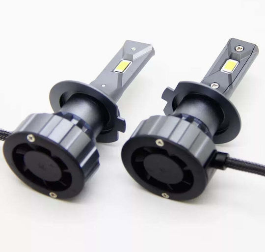 Set de 2 becuri LED H7 Canbus 120w 6000lm IP68 Fără Erori Lumină Albă
