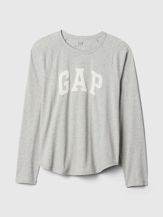 GAP Women's Blouse Cotton light heather gray