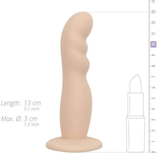 Gurtzeug mit Dildo in Hautfarbe