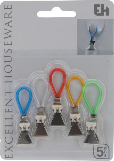 Set 10 Clips Hervorragende Haushaltswaren Handtücher Edelstahl 5,5x1,5 cm Mehrfarbig