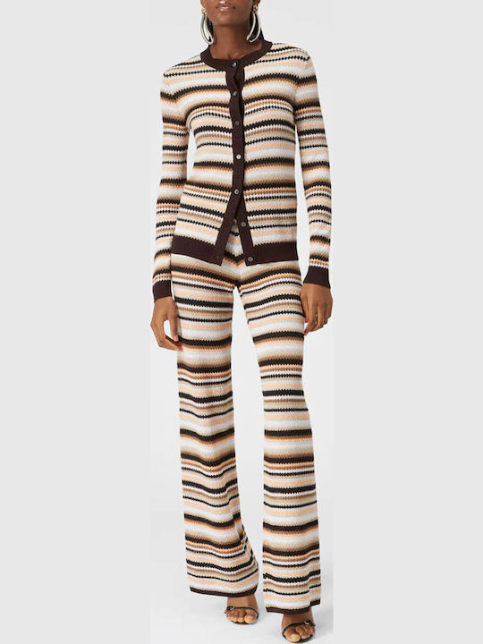 Women's Fabric Trousers Striped