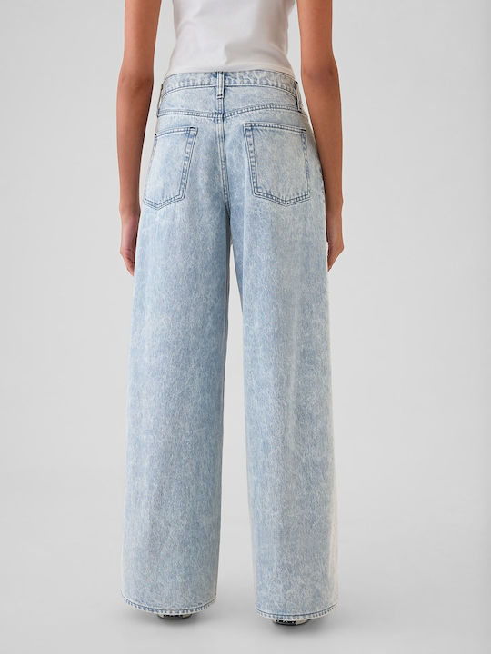 Damenjeans in Weit geschnittener Linie Light Wash
