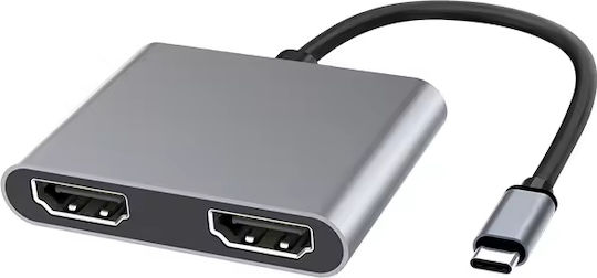 ATC USB-C Männlich Zu HDMI 2x Weiblich 1 Stück 06.005.0105