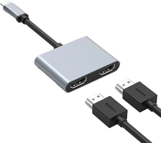 ATC USB-C Männlich Zu HDMI 2x Weiblich 1 Stück 06.005.0105