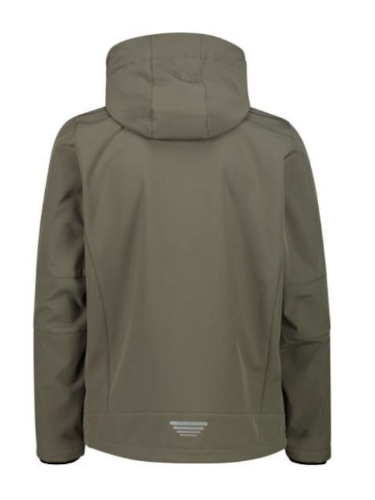 CMP Winter Jacket Softshell Waterproof and Windproof Olive