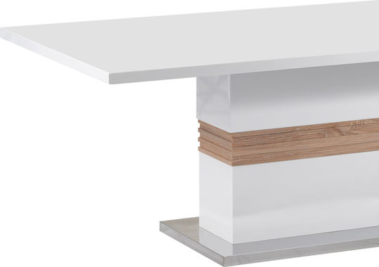 Zoekrin Tisch Speisesaal Holz White 200x100x76cm