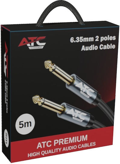 ATC Cable 6.3mm male - 6.3mm male 5m Gold (02.008.0144)
