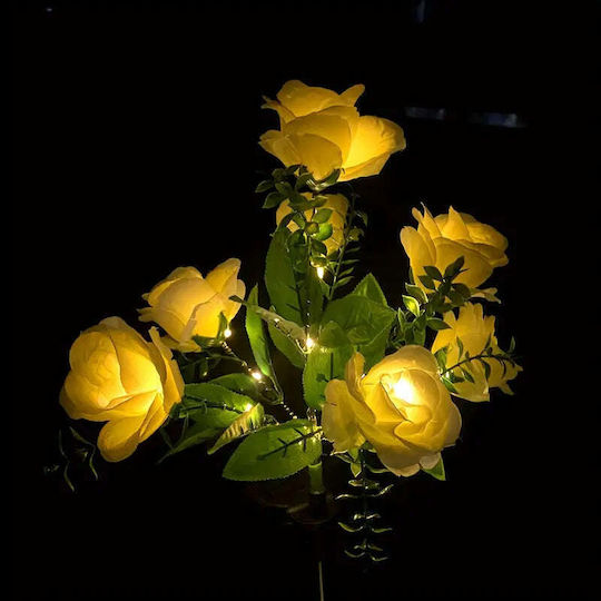 Σετ 2 X 74cm 7 Led Ηλιακά Φώτα Τριαντάφυλλων Αισθητήρας Φωτός 800mah Ip65 Πολύχρωμο