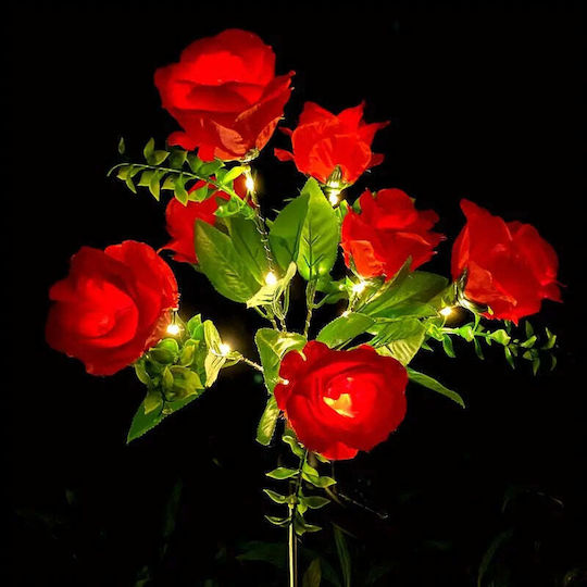 Σετ 2 X 74cm 7 Led Ηλιακά Φώτα Τριαντάφυλλων Αισθητήρας Φωτός 800mah Ip65 Πολύχρωμο
