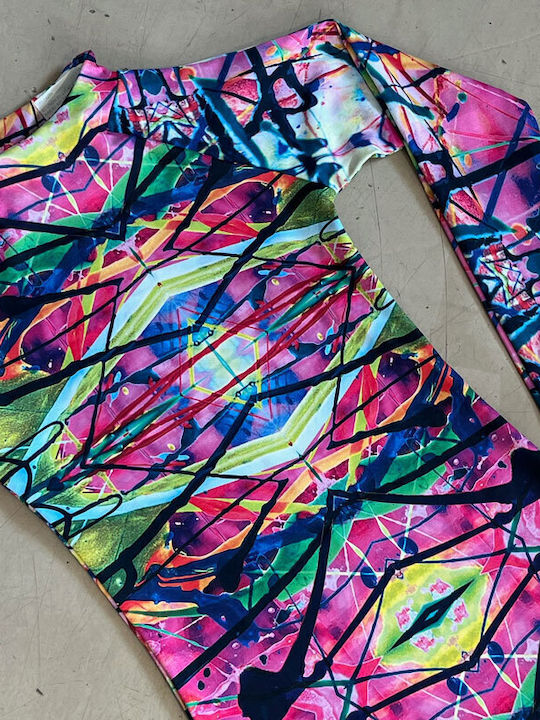 Rochie Midi Multicolor