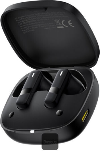 Baseus E20 In-ear Bluetooth Handsfree Earphones with Sweat Resistance and Charging Case Black