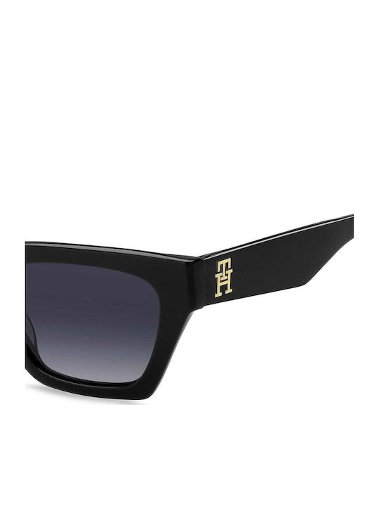 Tommy Hilfiger Γυναικεία Γυαλιά Ηλίου με Μαύρο Κοκκάλινο Σκελετό και Μαύρο Ντεγκραντέ Φακό TH2101/S 807/9O