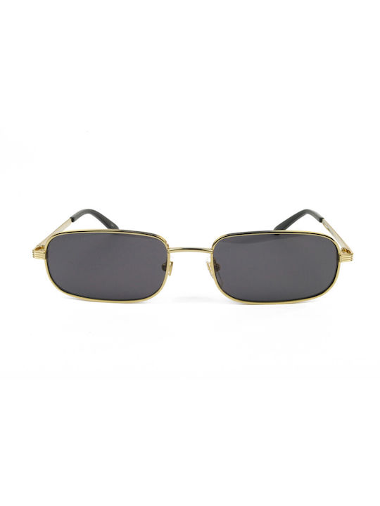 Gucci Sunglasses with Gold Metal Frame and Gray Lens GG1457S 001