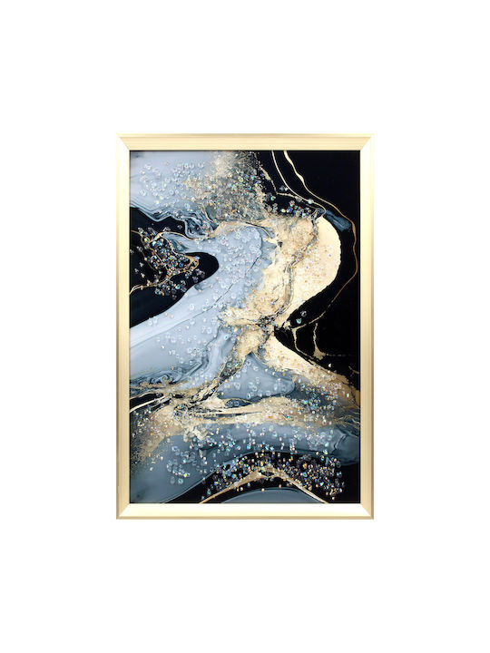 Keskor Τρίπτυχος Πίνακας Ξύλινος 120x50cm