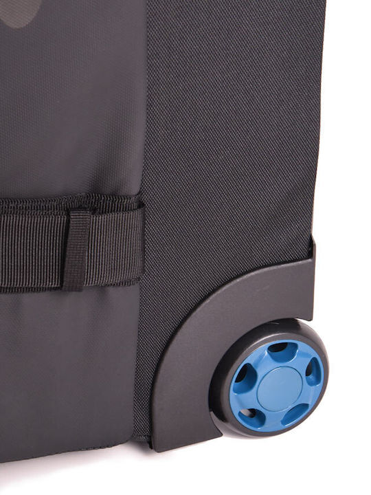 Estil Medium Fabric Suitcase Black With 2 Wheels Height 63cm