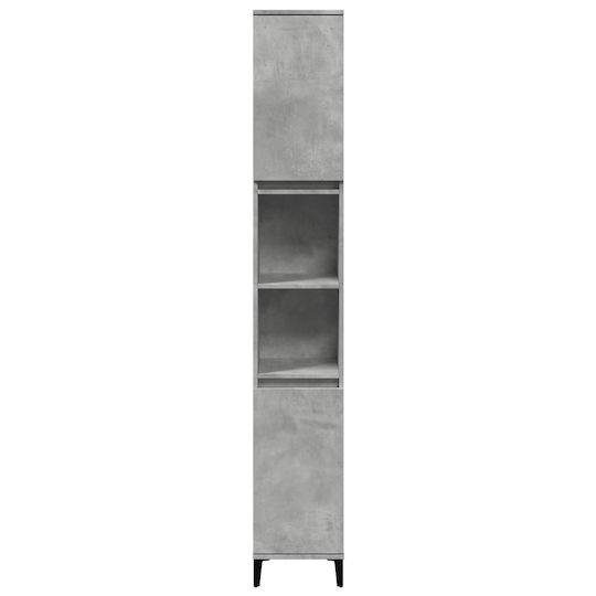 vidaXL Badezimmersäule Wandhängeschrank H30xB30xH190cm Gray