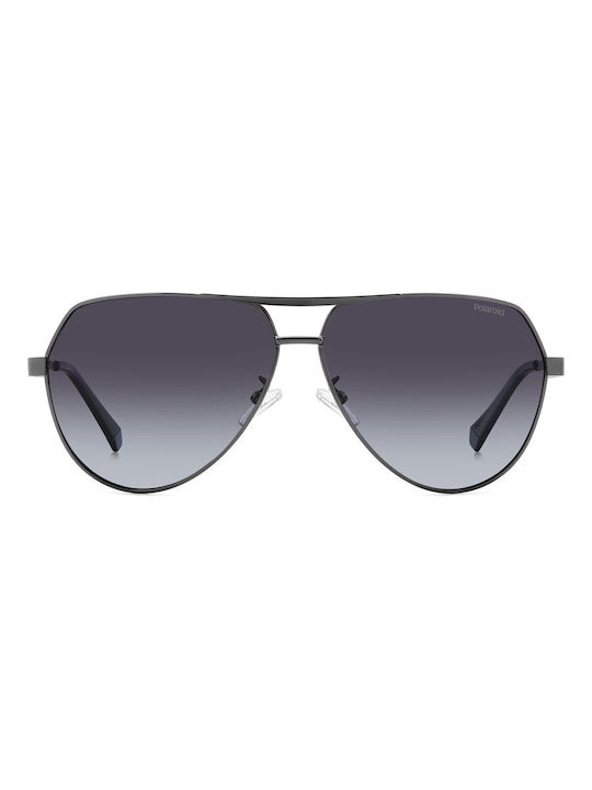 Polaroid Men's Sunglasses with Gray Metal Frame and Gray Gradient Lens PLD2145GSX KJ1/WJ