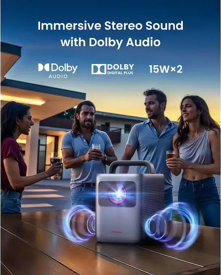 Nebula by Anker Cosmos D2342211 Mini Projector DLP (DMD) 4K Ultra HD Laser with Wi-Fi and Built-in Speakers Gray