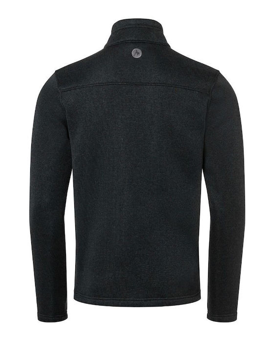 Drop Line Ανδρική Ζακέτα Fleece Μαύρη