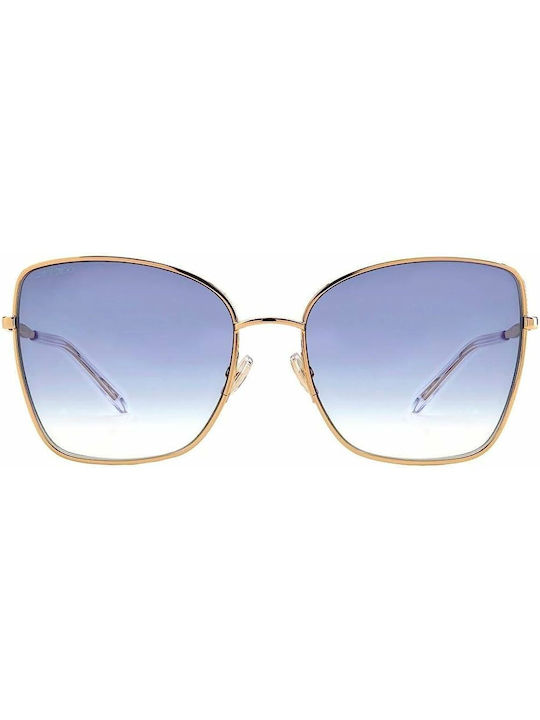 Jimmy Choo Women's Sunglasses with Gold Metal Frame and Blue Gradient Lens ALEXIS/S 000/1V