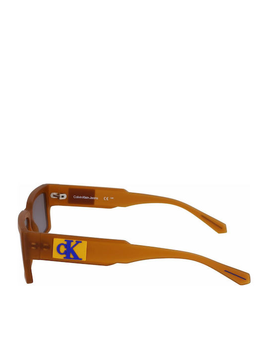 Calvin Klein Men's Sunglasses with Brown Plastic Frame and Brown Lens CKJ23623S 0 212