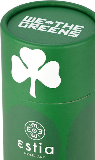 Estia Travel Cup Save the Aegean Recycelbar Glas Thermosflasche Rostfreier Stahl / Kunststoff BPA Frei 500ml Panathinaikos BC Edition mit Stroh
