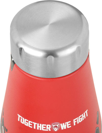 Estia Travel Flask Save the Aegean Recyclable Thermos Bottle Stainless Steel BPA Free 500ml Olympiacos BC Edition Together We Fight