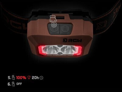 Lanterna frontală Delphin Rgw Pro Uc 5 W 200 Lm 1500 Mah