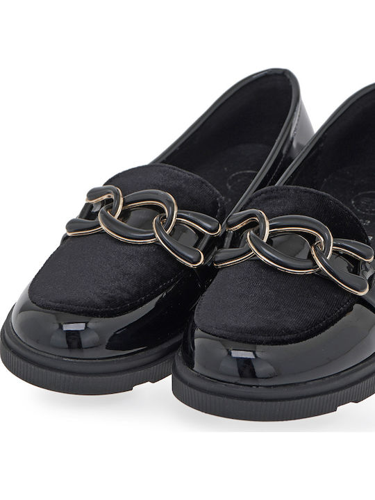 Kids Loafers And Moccasins In Black Patent Leather