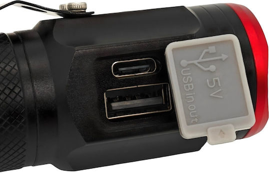 Taschenlampe 3x LED Magnet 900lm USB C