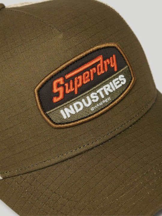 Men's Snapback Trucker Cap Khaki