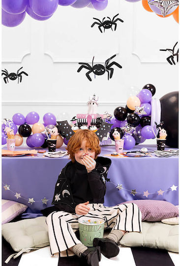 PartyDeco Κρεμαστό Διακοσμητικό για Party Halloween σε Μαύρο χρώμα 5τμχ 17εκ.