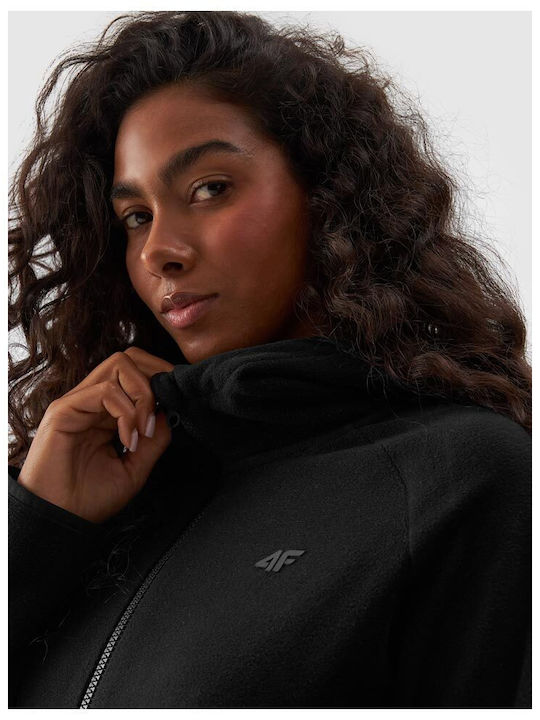 Women's Cardigan with Zipper Black