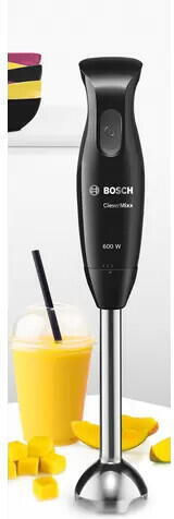 Bosch CleverMixx Ραβδομπλέντερ με Ανοξείδωτη Ράβδο 600W Μαύρο