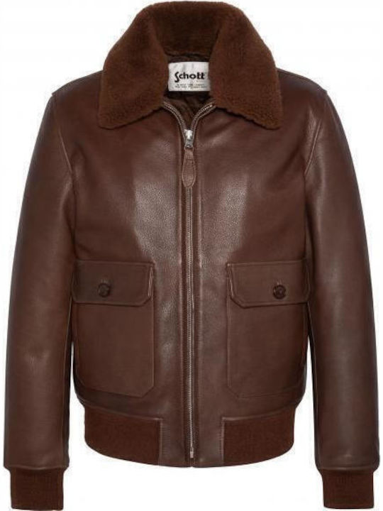 Lederjacke Jacke Braun