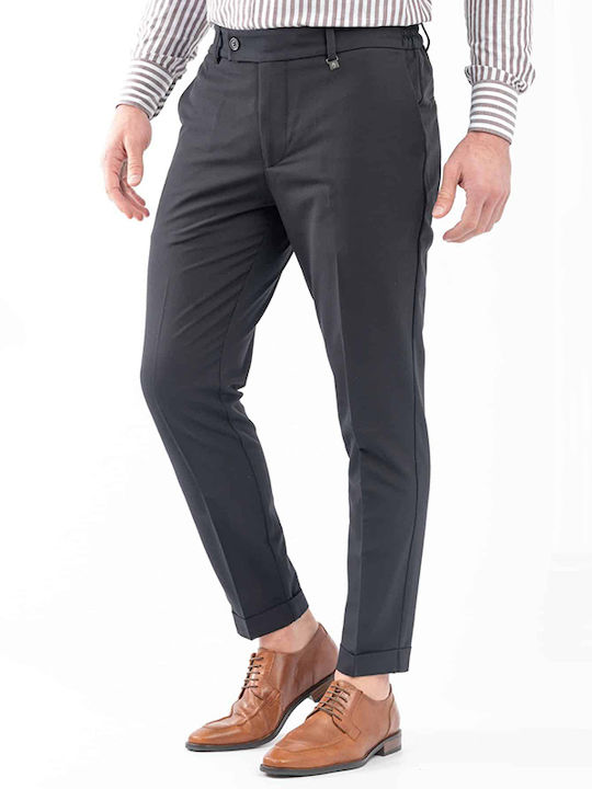 Diverso Trousers Elastic in Regular Fit Black