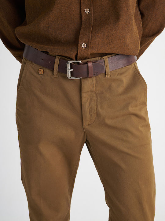 Culton Trousers in Regular Fit Brown