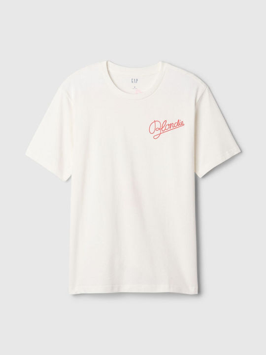 Kurzarm Herrenbluse Off White