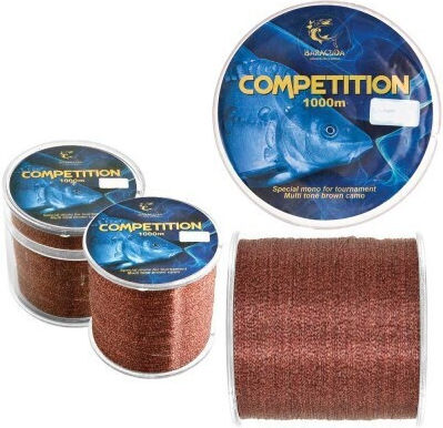 Baracuda Competition Nylon Monofilament 1000 M Brown