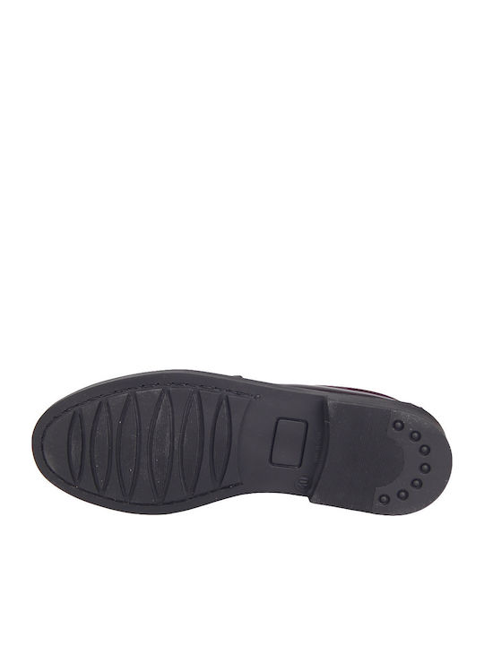 Men's Leather Loafers Burgundy