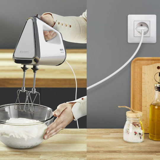 Krups 3 Mix 9000 Deluxe Μίξερ Χειρός 750W Λευκό