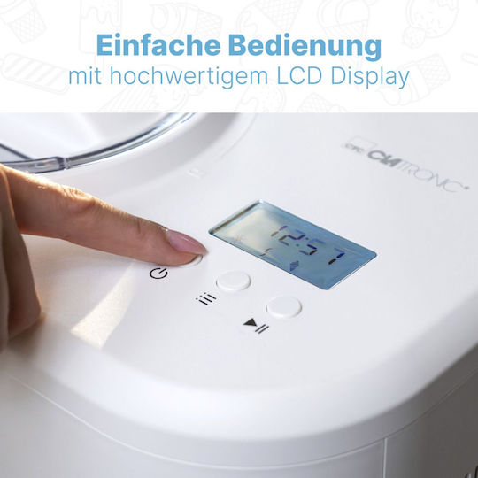 Clatronic ICM 3799 Mașină De Înghețată 1L Albă