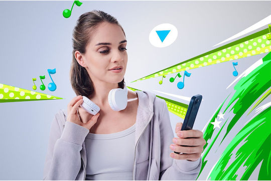 Panasonic Безжични / Жични On Ear Слушалки с 72 часа Работа Бели
