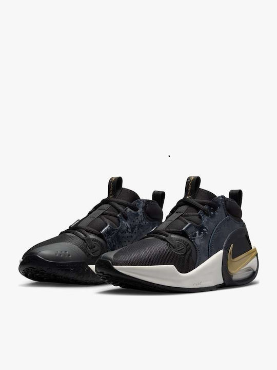 Air Zoom Crossover 2 Kids Sports Shoes Basketball with Laces Black