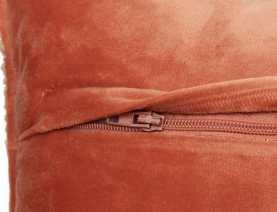 Atmosphera Sofa-Kissen Saona Aus Samt Orange 30x50cm