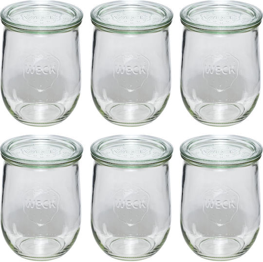 Weck Vase Allgemeine Verwendung mit Deckel Glas Transparent 1062ml
