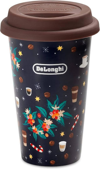 De'Longhi Κούπα Κεραμική με Καπάκι Πολύχρωμη 300ml