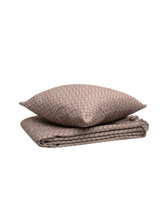 Viopros Four-Seater Sofa Throw Chenille 180x320cm Linen