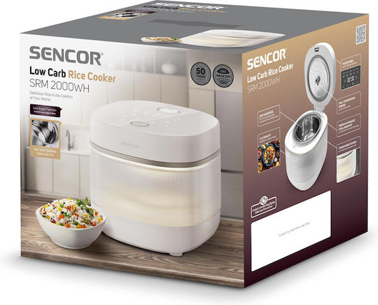 Sencor Rice Cooker 500W με Χωρητικότητα 2lt
