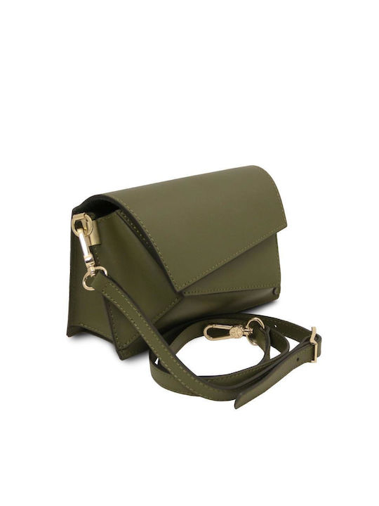 Leather Women's Bag Shoulder Forest Green